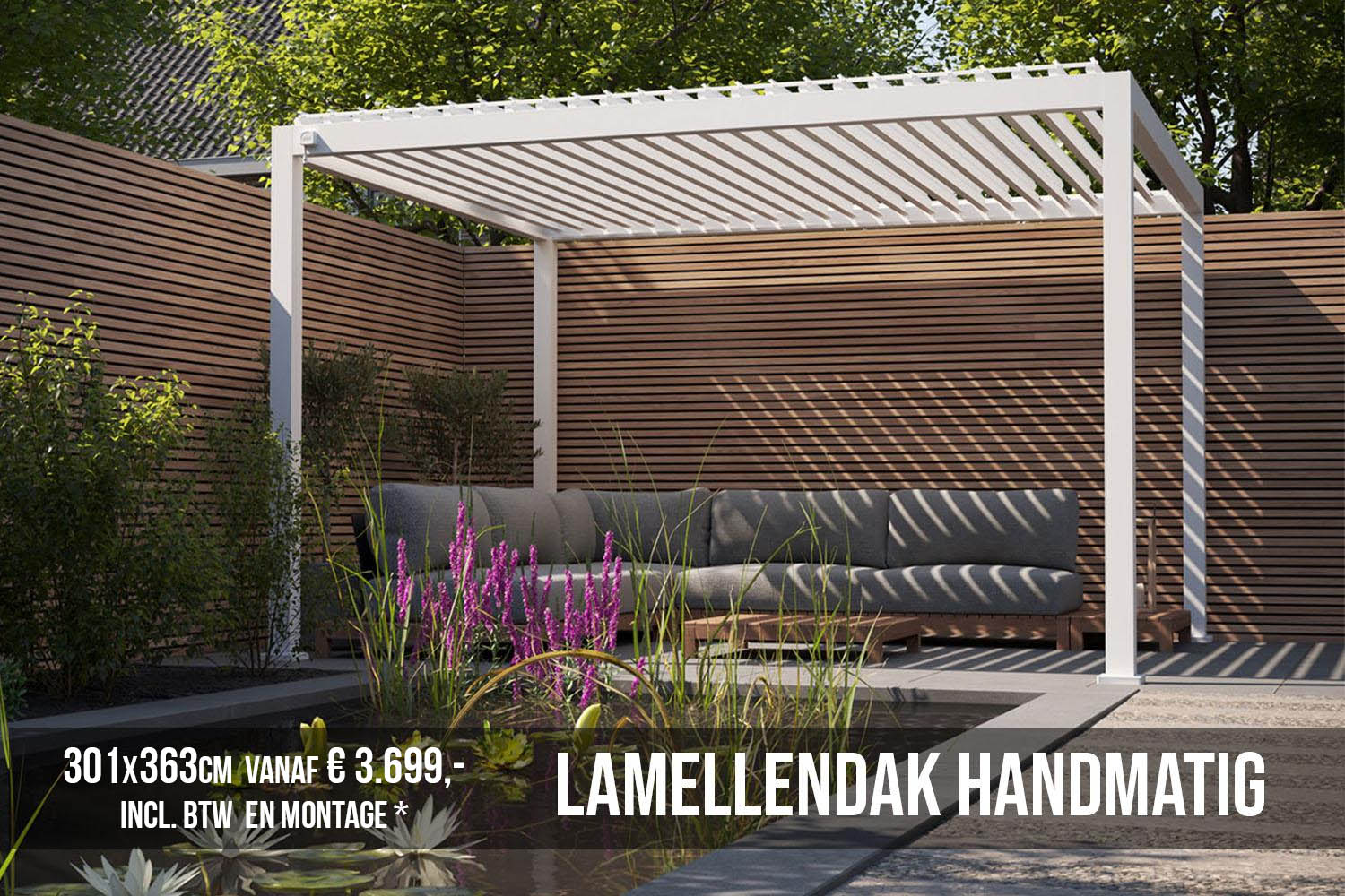 handmatig lamellendak