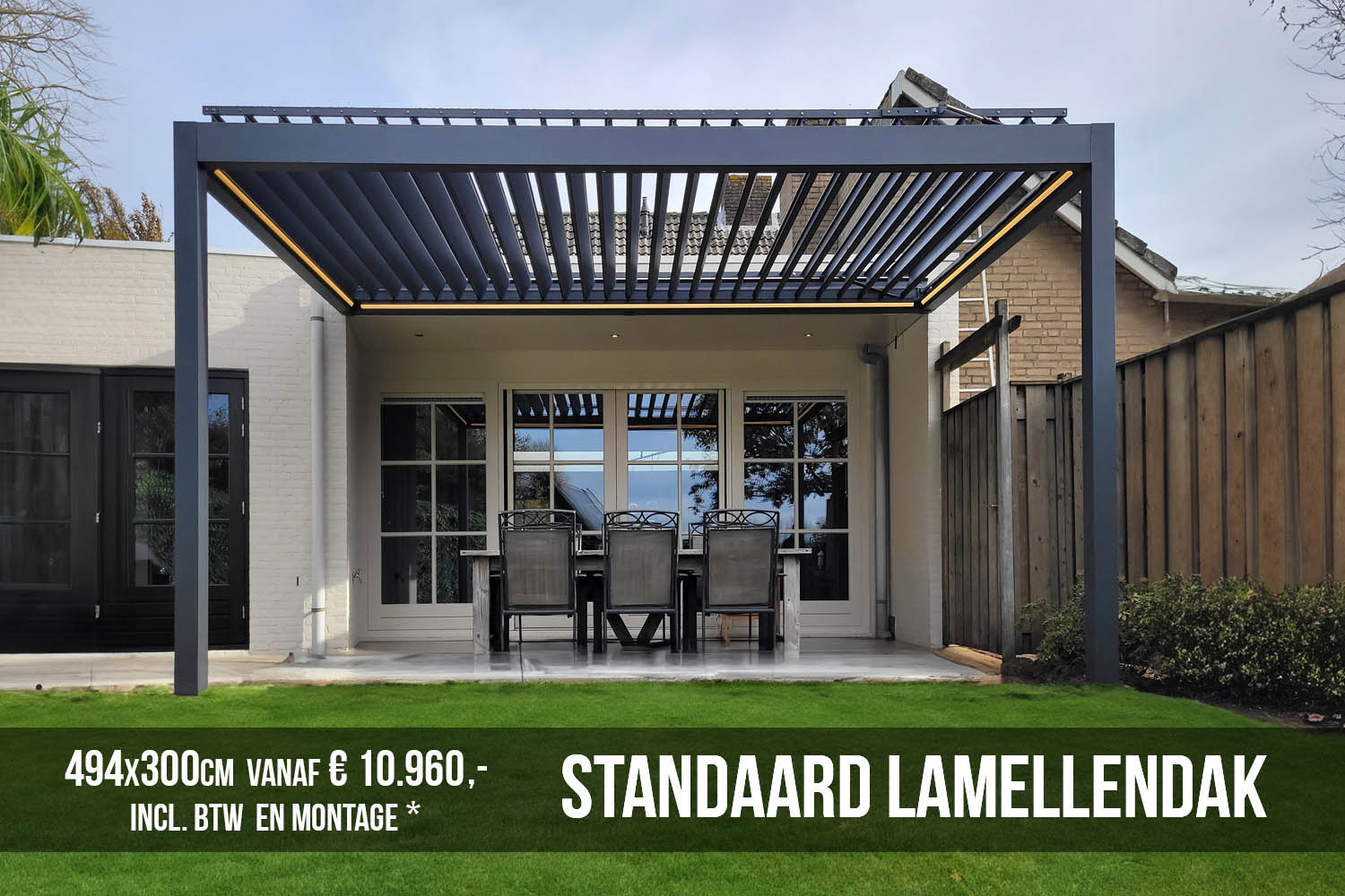 lamellendak standaard elektrisch